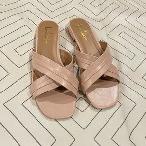 Lulus Nude Flat Sandals